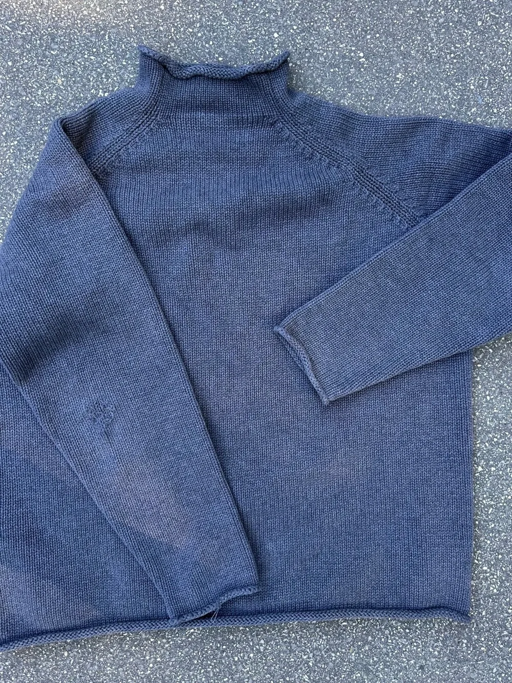 **VINTAGE** Classic J.Crew Rollneck Cotton Sweater. Relaxed Fit. GREY. XL. 90s